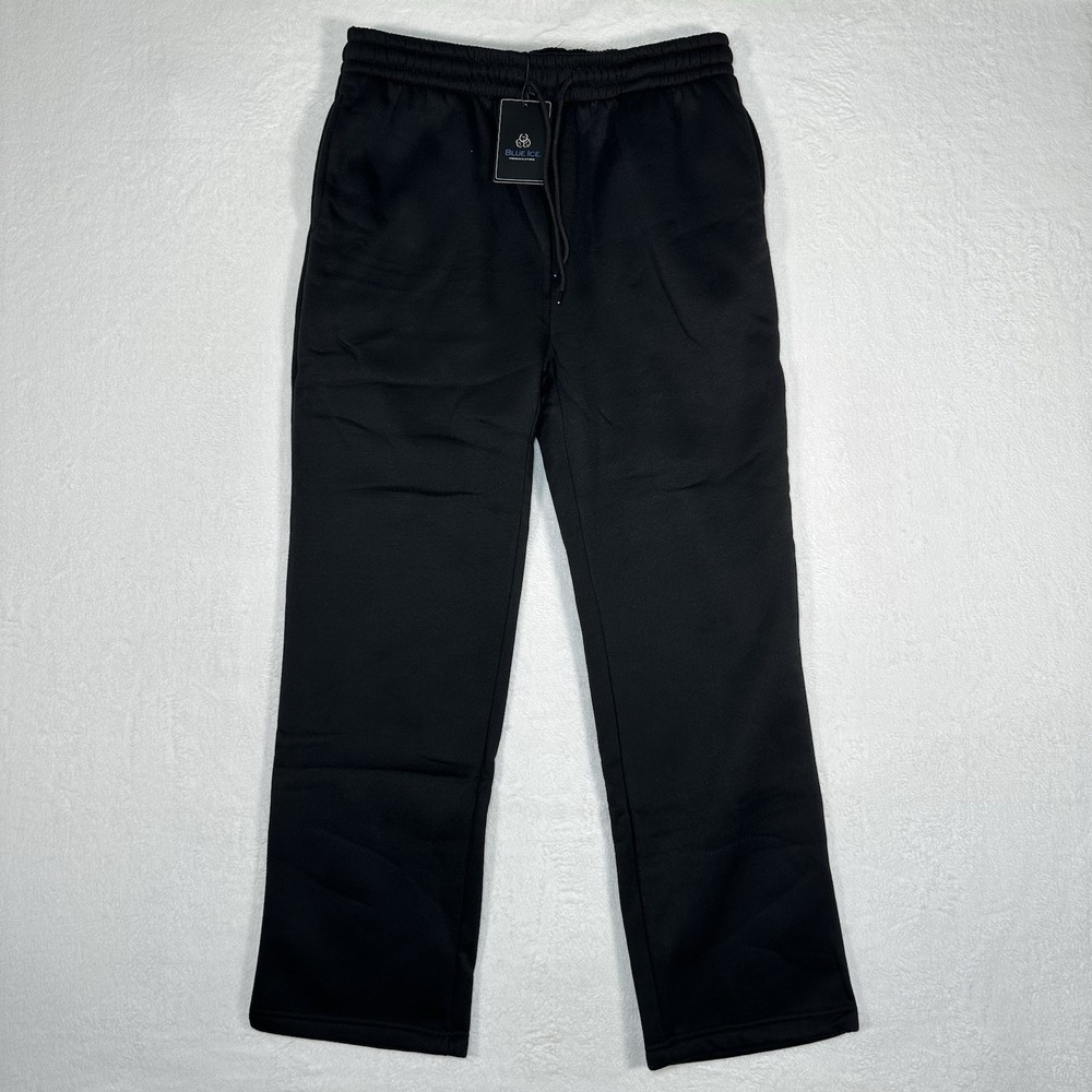 NWT Blue‎ Ice Premium Clothing Fleece Jogger Sweatpants  M Black Minimalist Gym